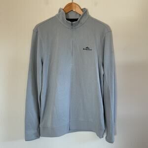 Under Armour Storm Fleece Mens Golf 1/2 Zip Sweater L Light Blue Gorpcore UM1297